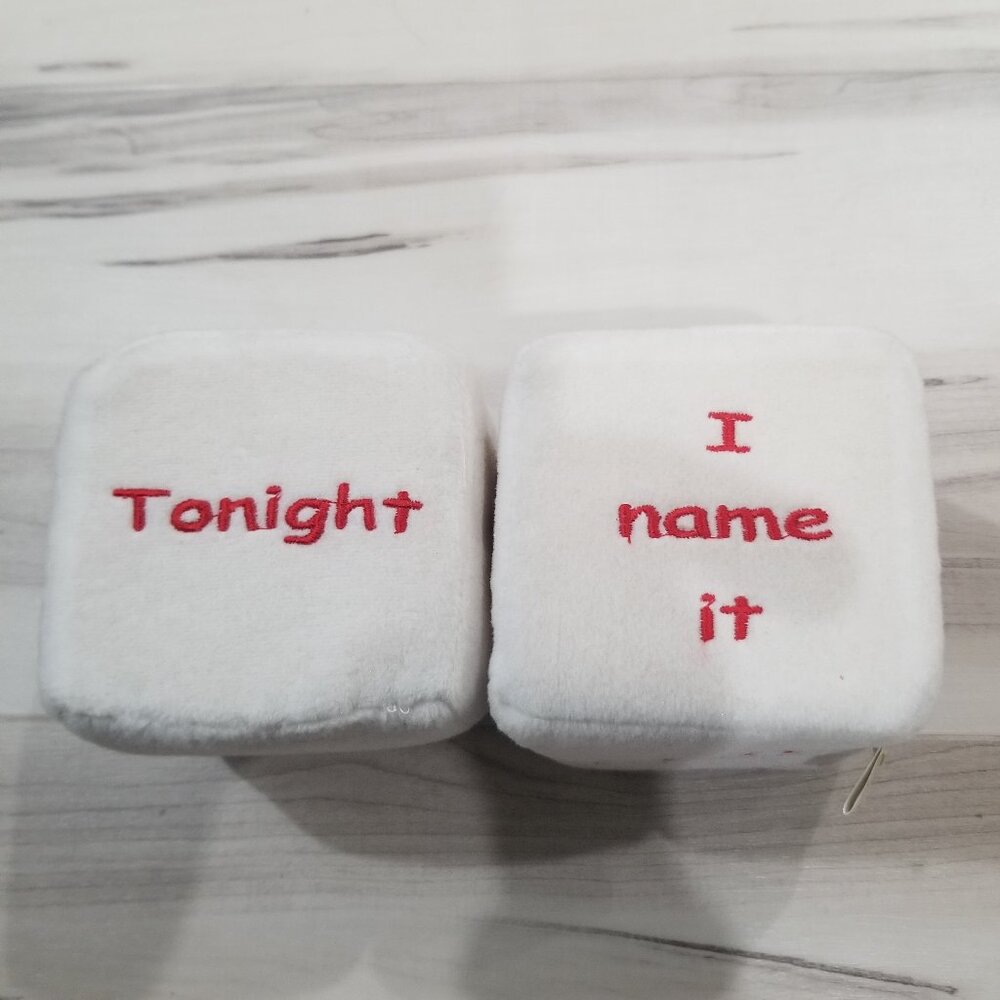 Plush 6 sided Relationship Plush Dice